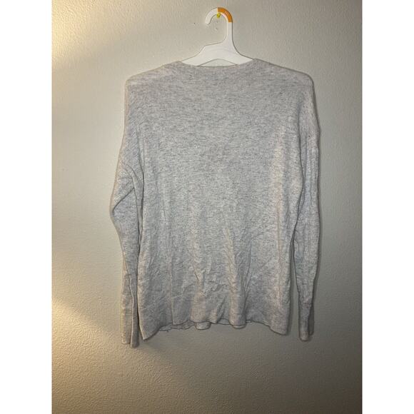 Loft Dog in Hat Wool Blend Grey Long Sleeve Pullover Sweater S Beagle Christmas - Picture 4 of 8